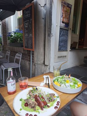Our meal at avant garden in Maastricht