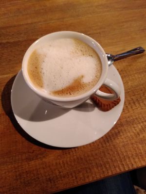 Cappuccino at avant garden in Maastricht