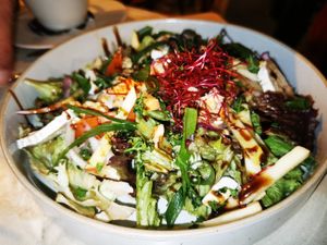 Salad with cheese and walnuts 😍 at avant garden in Maastricht