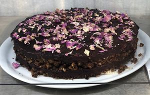 Chocolate and rose cake  at Zoya Shop 6 in Sofia
