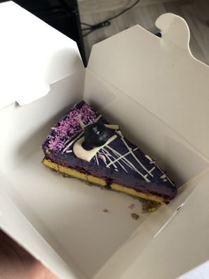 The lemon blueberry cheesecake   at Zoya Shop 6 in Sofia