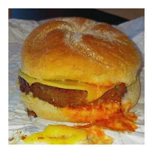 Blue Flame Burger at Soulfully Vegan in Berlin