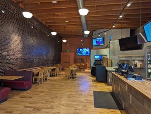 interior at Fusion Curry Pizza in Portland