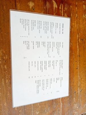 Menu at VanillaFood in Noosa Heads