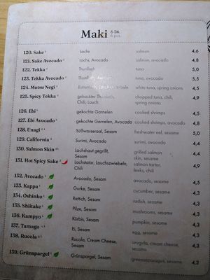 Menu 3 at SAIKYO in Deggendorf