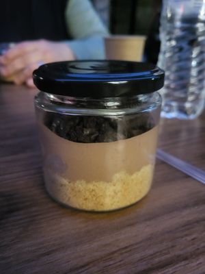 Chocolate cheesecake - tasted like oreos at Handwich in Athens