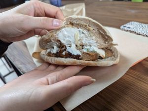 smokey steak handwich at Handwich in Athens