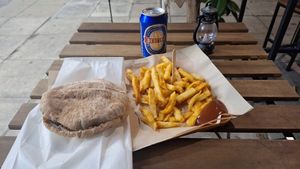Handlich Gyros and Fries at Handwich in Athens