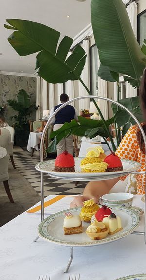 Selection of cakes at Afternoon Tea at Mount Nelson - Belmond Hotel in Cape Town
