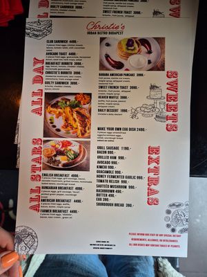  at Christie's Urban Bistro in Budapest