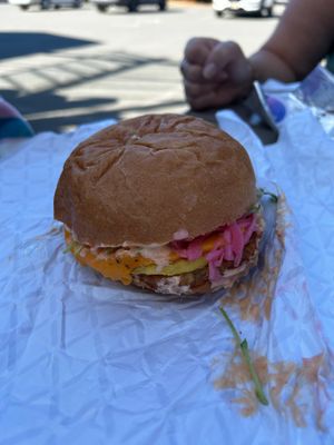 Breakfast sammie at Pink Moon Cafe - Food Truck in Courtenay