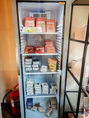 Italian Vegan cheese at Ko.bo Vegan in Milan