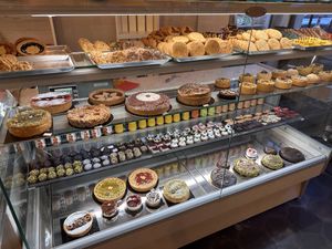 Dessert case   at Ko.bo Vegan in Milan