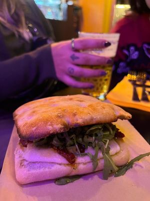 Focaccia at New Freedom Cakes Cafe in Madrid