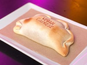 Empanada caprese  at New Freedom Cakes Cafe in Madrid