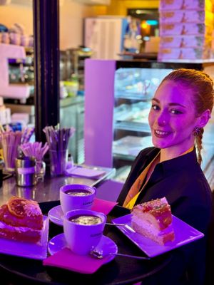 Roscón de Reyes  at New Freedom Cakes Cafe in Madrid