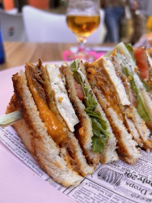 Sandwich club  at New Freedom Cakes Cafe in Madrid