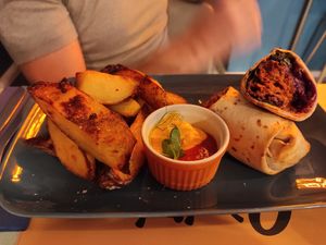 Burrito with Baker potatoes at Cìciri in Brescia