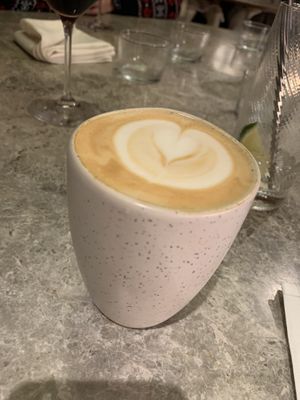 Decaf oat latte  at Nord in Liverpool