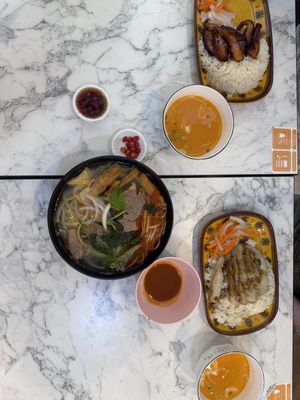 Dinner for threee  at VeganPho - Lucky Plaza in Central Singapore