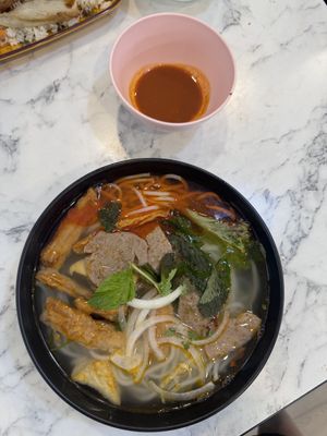 Beef pho   at VeganPho - Lucky Plaza in Central Singapore
