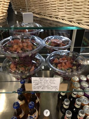 Red cabbage and chickpea salad   at Supa Star 2 in Sofia