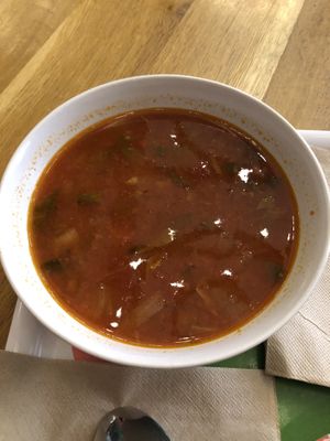 Moroccan tomato soup   at Supa Star 2 in Sofia