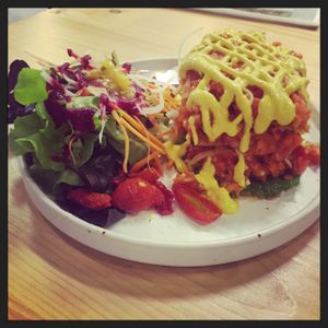 Eggplant Lasagna at Rasayana Raw Food Cafe in Bangkok