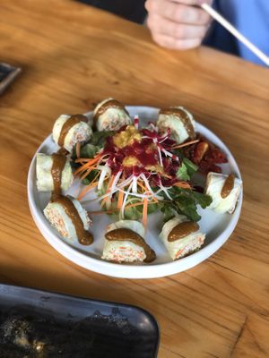 Fresh spring rolls   at Rasayana Raw Food Cafe in Bangkok