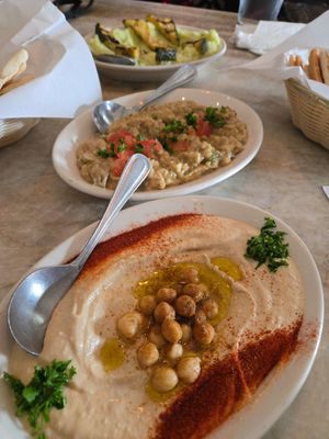 Decadent Hummos at Cafe Athena in San Diego