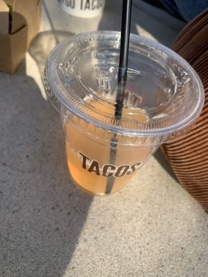 Cantaloupe agua fresca  at Tacos A Go Go - Midtown in Houston