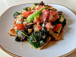 Vegan Breakfast Plate at Deja Vu Breakfast Company in Chico
