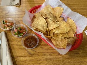 Chips and Salsa at Taqueria Vallarta in Santa Cruz
