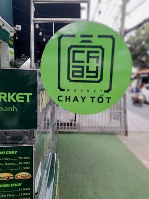 Sign outside at Chay Tốt Market - 297-299 Âu Cơ in Ho Chi Minh City