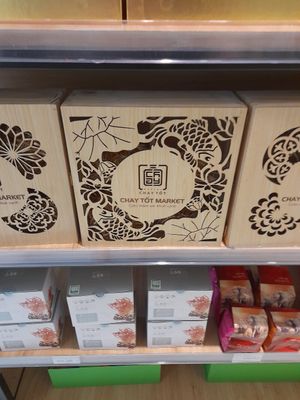 Vegan products at Chay Tốt Market - 297-299 Âu Cơ in Ho Chi Minh City