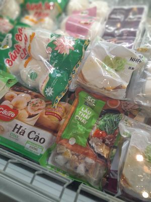 Vegan products at Chay Tốt Market - 297-299 Âu Cơ in Ho Chi Minh City