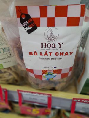 Vegan products at Chay Tốt Market - 297-299 Âu Cơ in Ho Chi Minh City