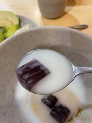 Coconut milk and jelly  #Veganuary at Homie Vegan in Hanoi