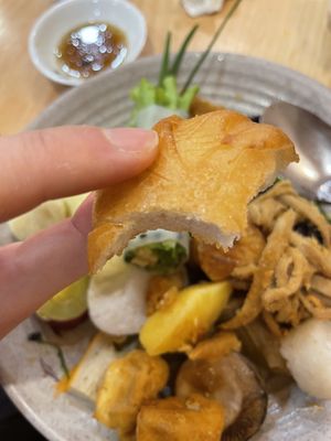 Interesting bread  at Homie Vegan in Hanoi