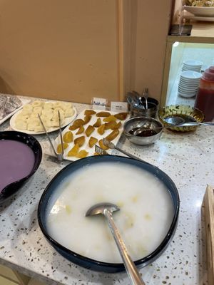 Dessert with coconut   at Homie Vegan in Hanoi