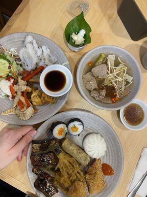 Mixed plates   at Homie Vegan in Hanoi