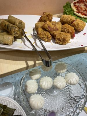 New item: steamed bao at bottom  at Homie Vegan in Hanoi