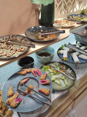 Buffet at Homie Vegan in Hanoi