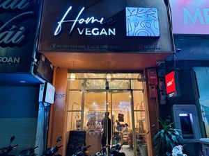 Entrance at Homie Vegan in Hanoi