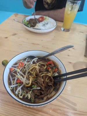 Noodle dish recommended at Anjali in Jakarta