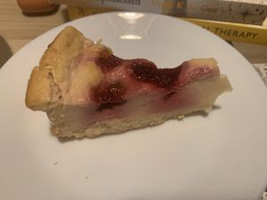 Berry tart   at Cappuccino Grand Cafe in Lanzarote