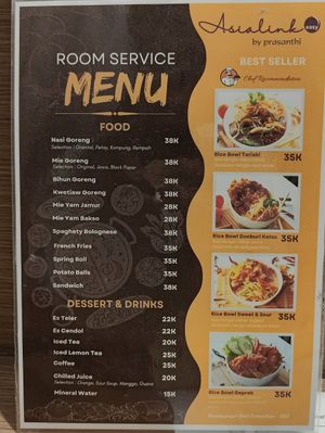 Room service menu is fully vegan too. Last order 830pm at Celestial's Food in Batam