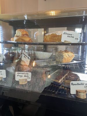 Cakes all vegan   at JayJay Yoga Cafe in Cologne