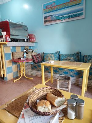 Pretty deco! at Tifawin Cafe in Mirleft