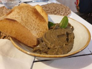 Vegan appetizer at Lili au Lagon - Restaurant Le François in Le Francois